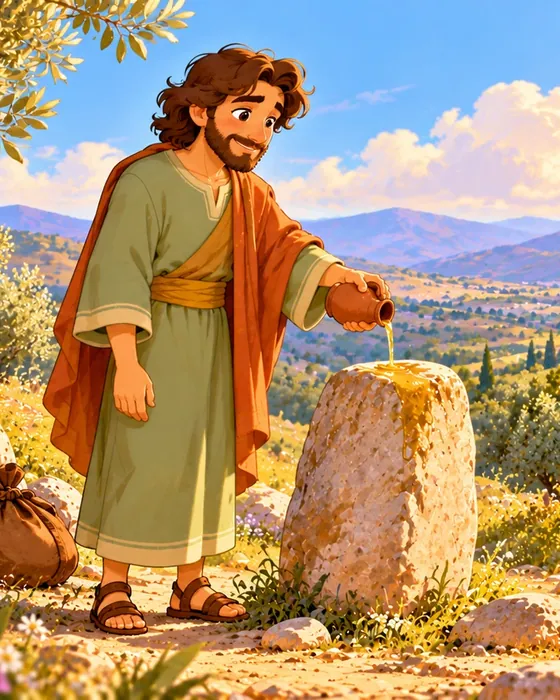 Jacob, illustrated in the Bible World kids app