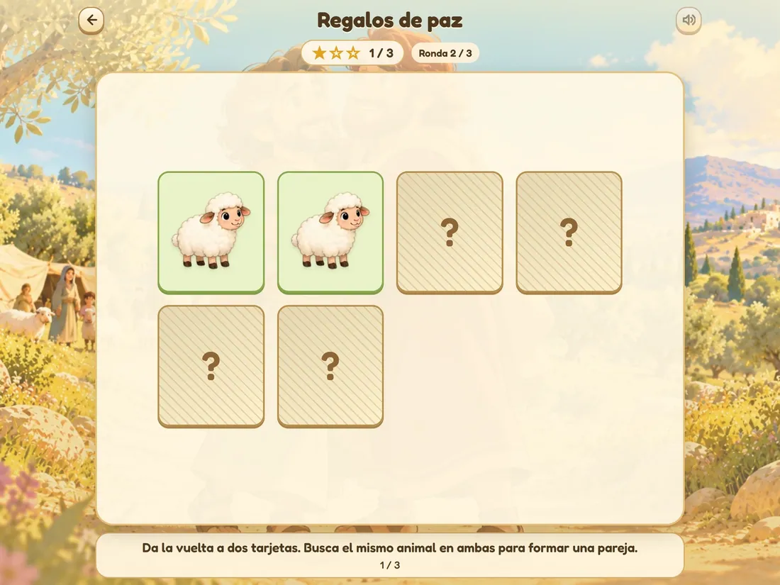 Regalos de paz, un juego bíblico para niños