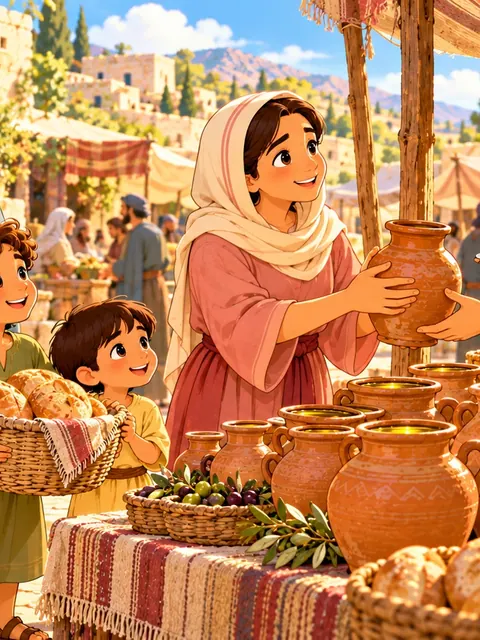 The Jars of Oil Bible story for kids: Elisha and the Widow’s Jars of Oil