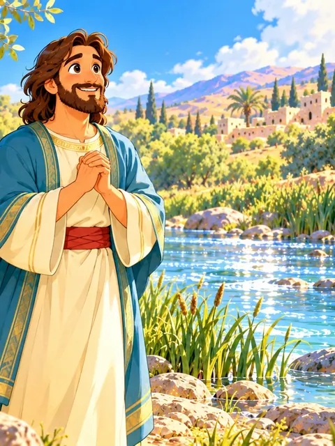 Jesus Is Baptized Bible story for kids: Jesus Is Baptized