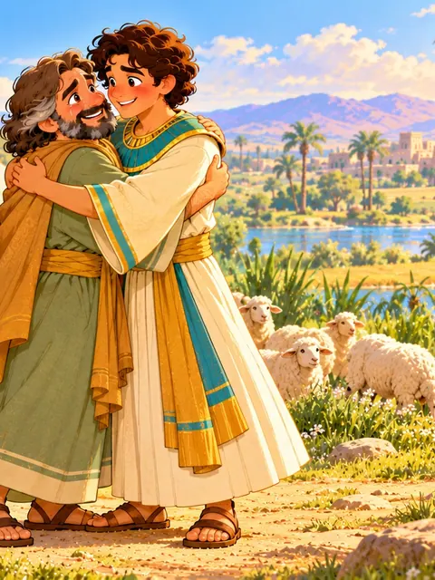 Joseph Forgives Bible story for kids: Joseph Forgives His Brothers