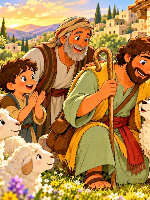 The Lost Sheep Bible story for kids: The Lost Sheep