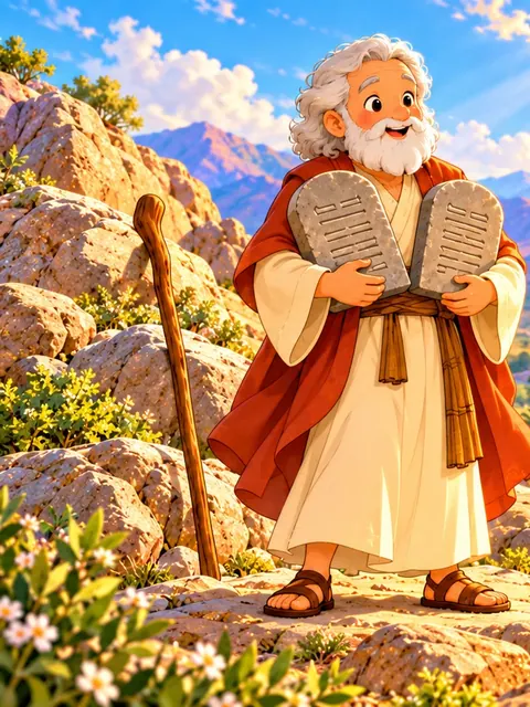 Moses Bible story for kids: Moses Follows God