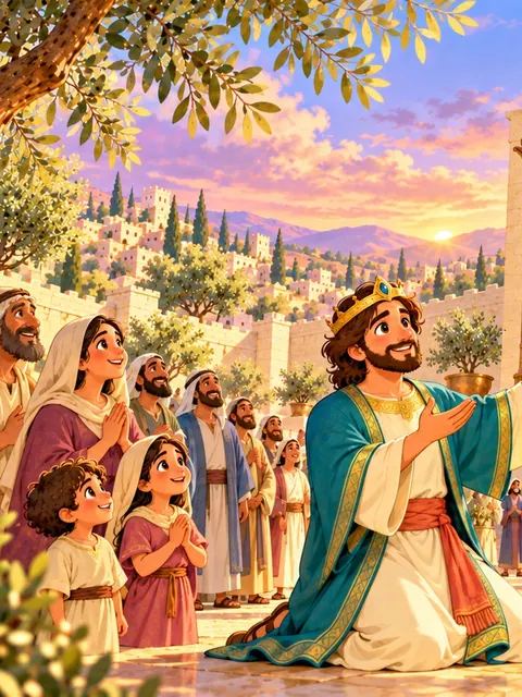 Solomon’s Temple Bible story for kids: Solomon Builds the Temple