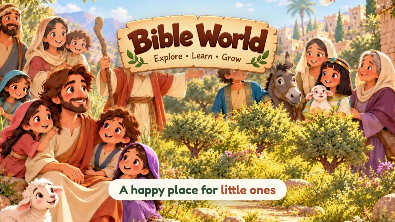 Bible World trailer: Jesus with the children in the Bible World app